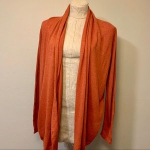 LOFT orange cardigan